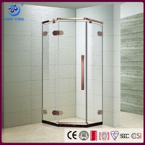 راه رفتن نئو زاویه ای بی قاب در محفظه دوش با سخت افزار استیل ضد زنگ (پایه دوش شامل) (KK3327)