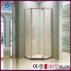 پیاده روی نئو زاویه نئو نئو بی پروا در محفظه درب حمام لولا محور ، ایده های اتاق دوش معاصر ، درب شیشه ای 3/8 اینچی (KK3401)